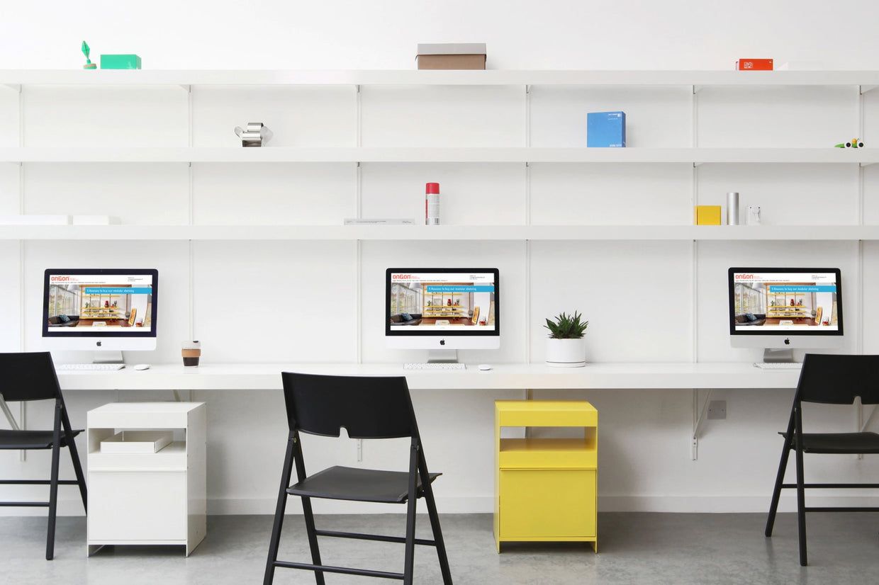 ON&ON large wall desk with shelves