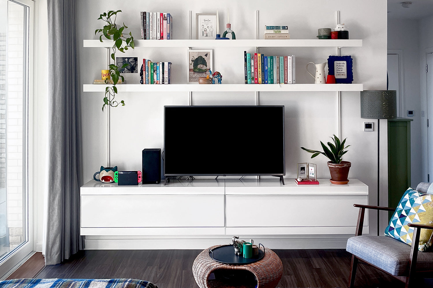 modular shelving by ON&ON in white