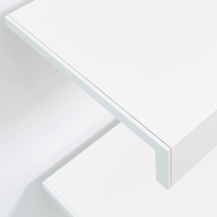 modular shelving ON&ON white corner detail