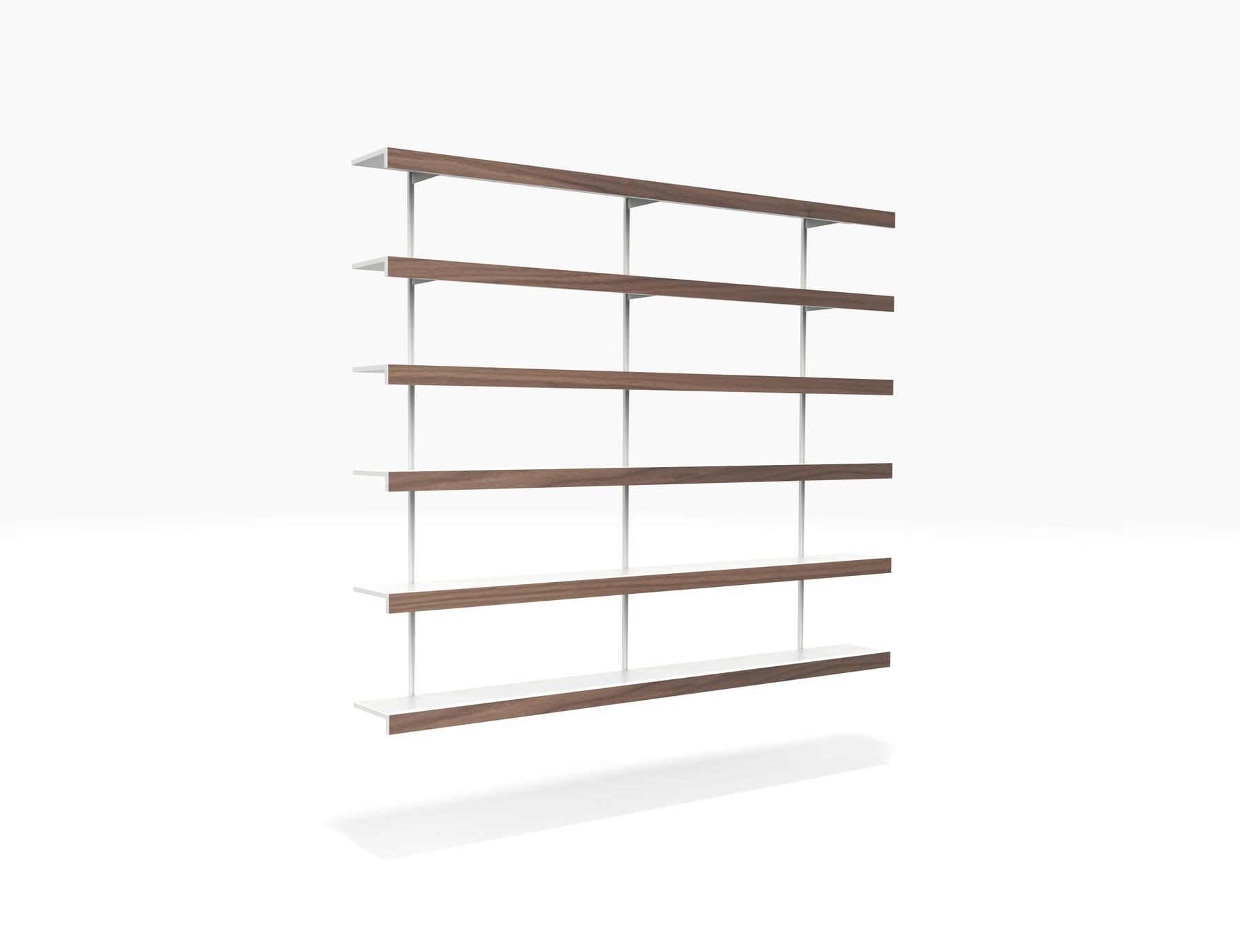 ON&ON white & walnut modular shelving system