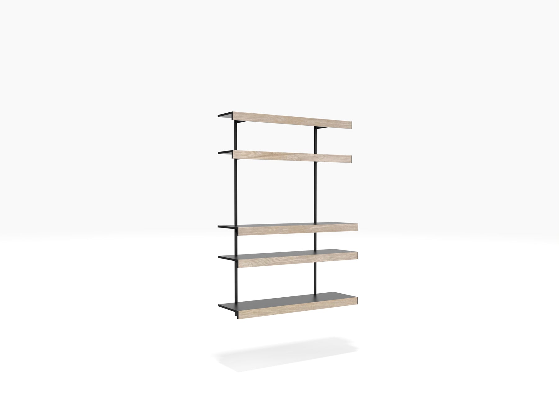 modern alcove unit wall mounted for your turntable, amp and vinyl
