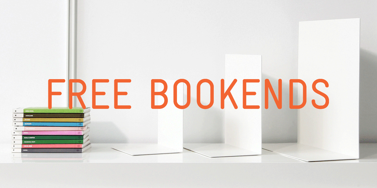 FREE ON&ON shelving bookends