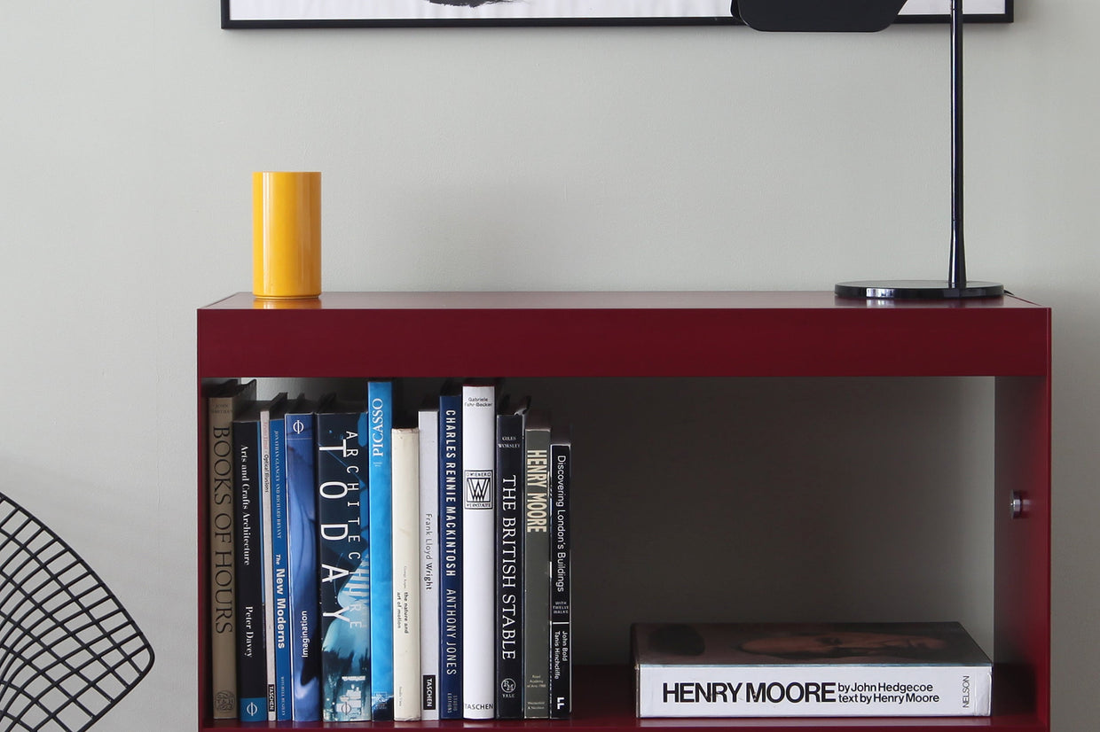 Span modular sideboard in deep red by ON&ON