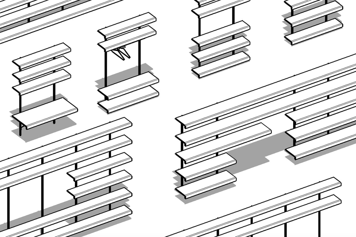 on and on shelving system sketchup models