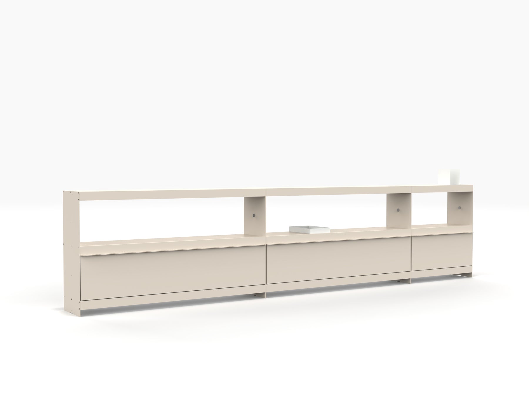 span shelving system sideboard in ivory colour