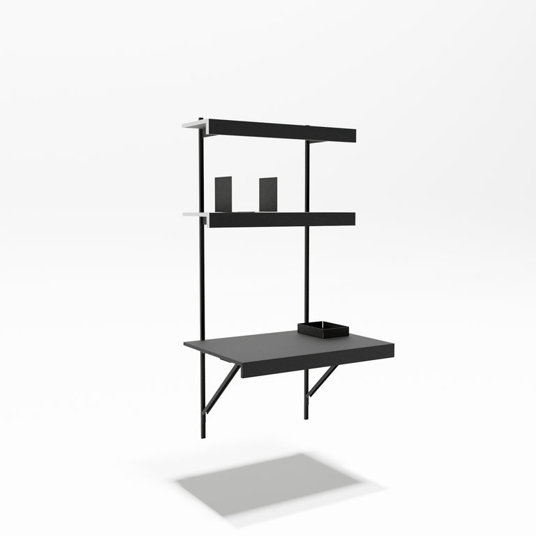 Wall Desk + Shelves 80 x 2