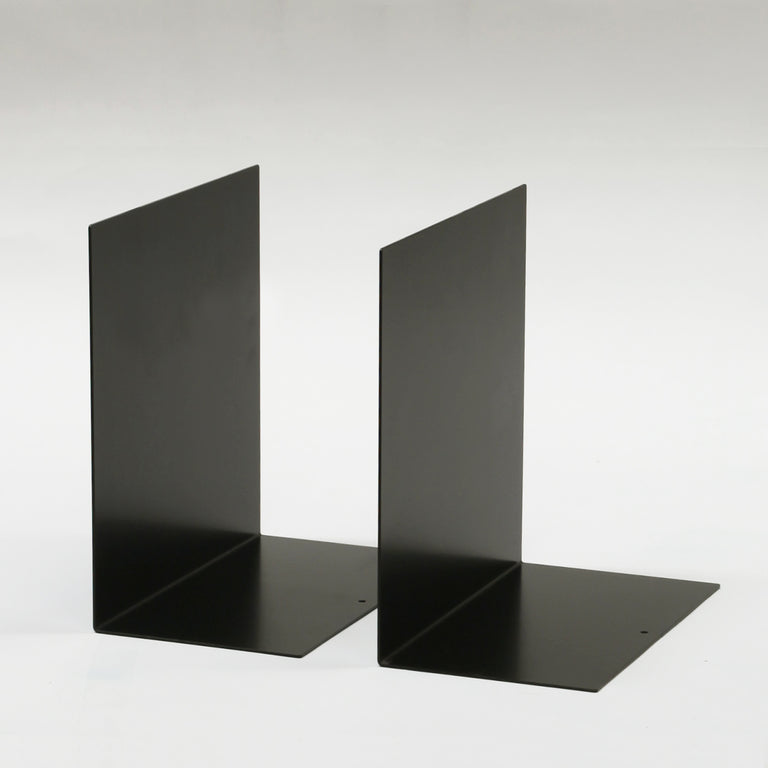 Large black aluminium bookends by ON&ON