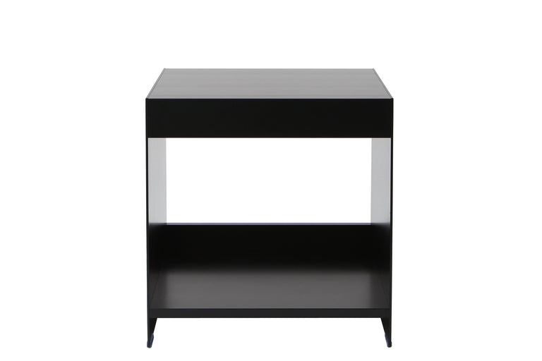 H1 aluminium side table in black by ON&ON