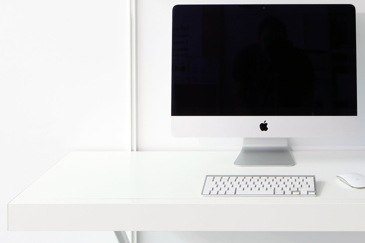 Floating Desk with Drawers & Wall Shelves (E)