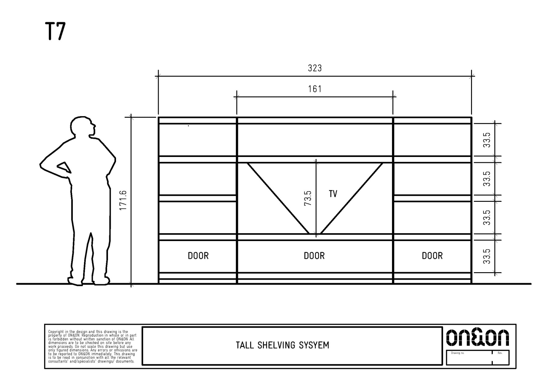 T7 Join shelving system drawing
