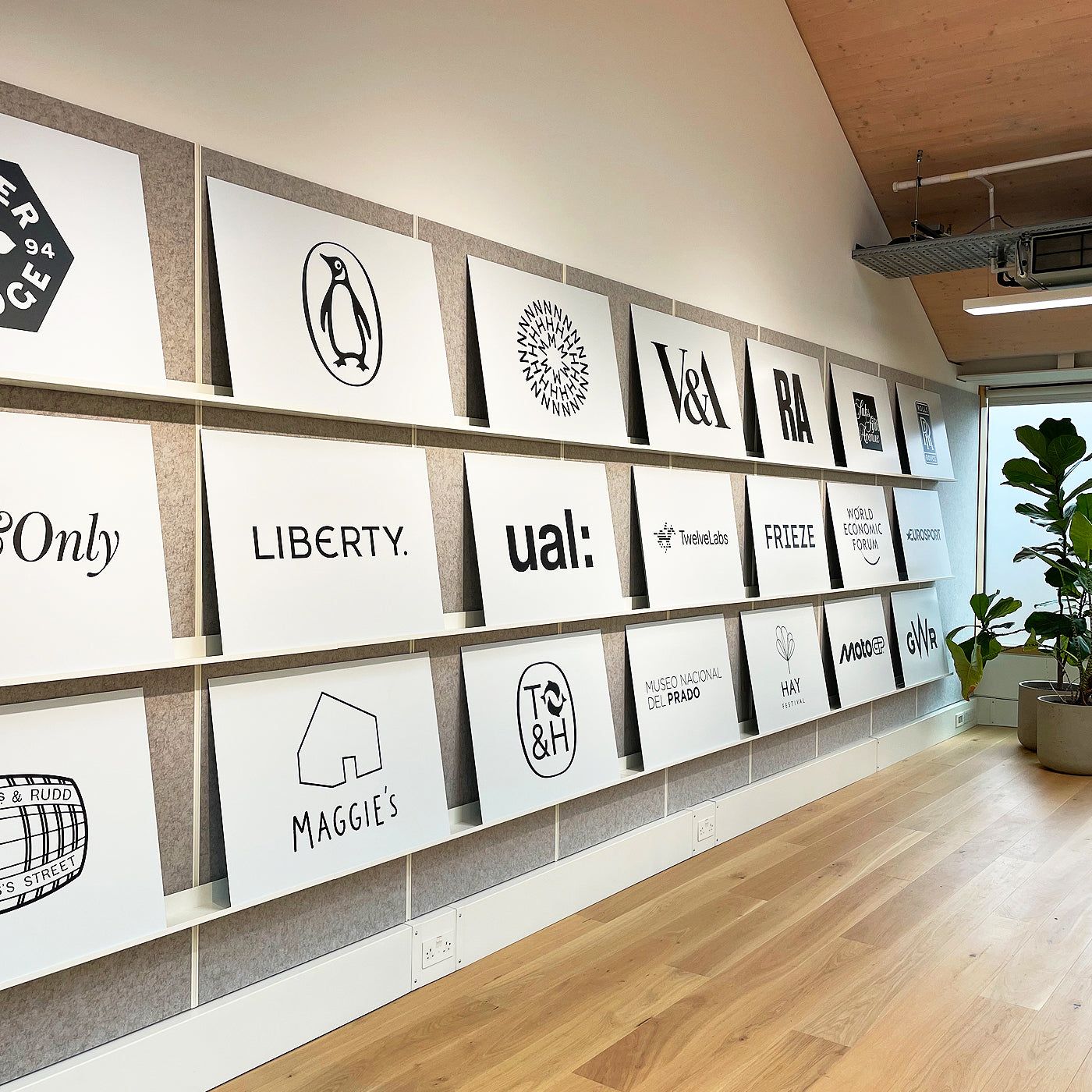 Office shelving system wall 