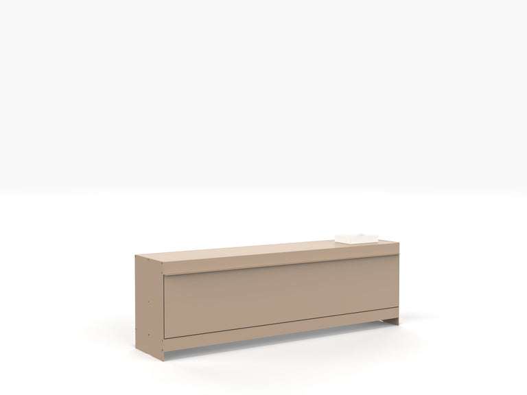 contemporary TV modular unit large in beige