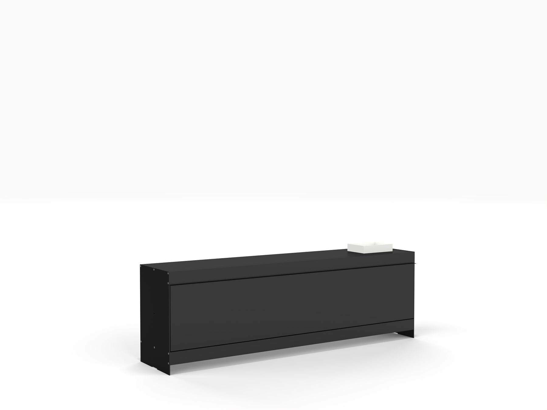 contemporary TV stand large in black by ON&ON
