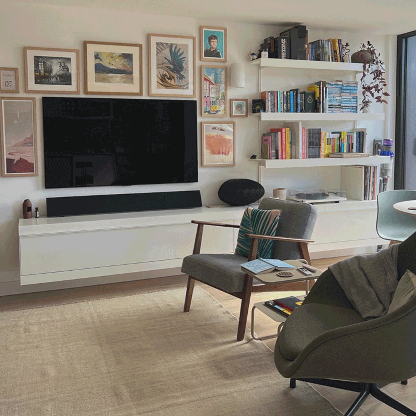 shelving system collections; TV units, office desks, wardrobe shelving and book shelving systems