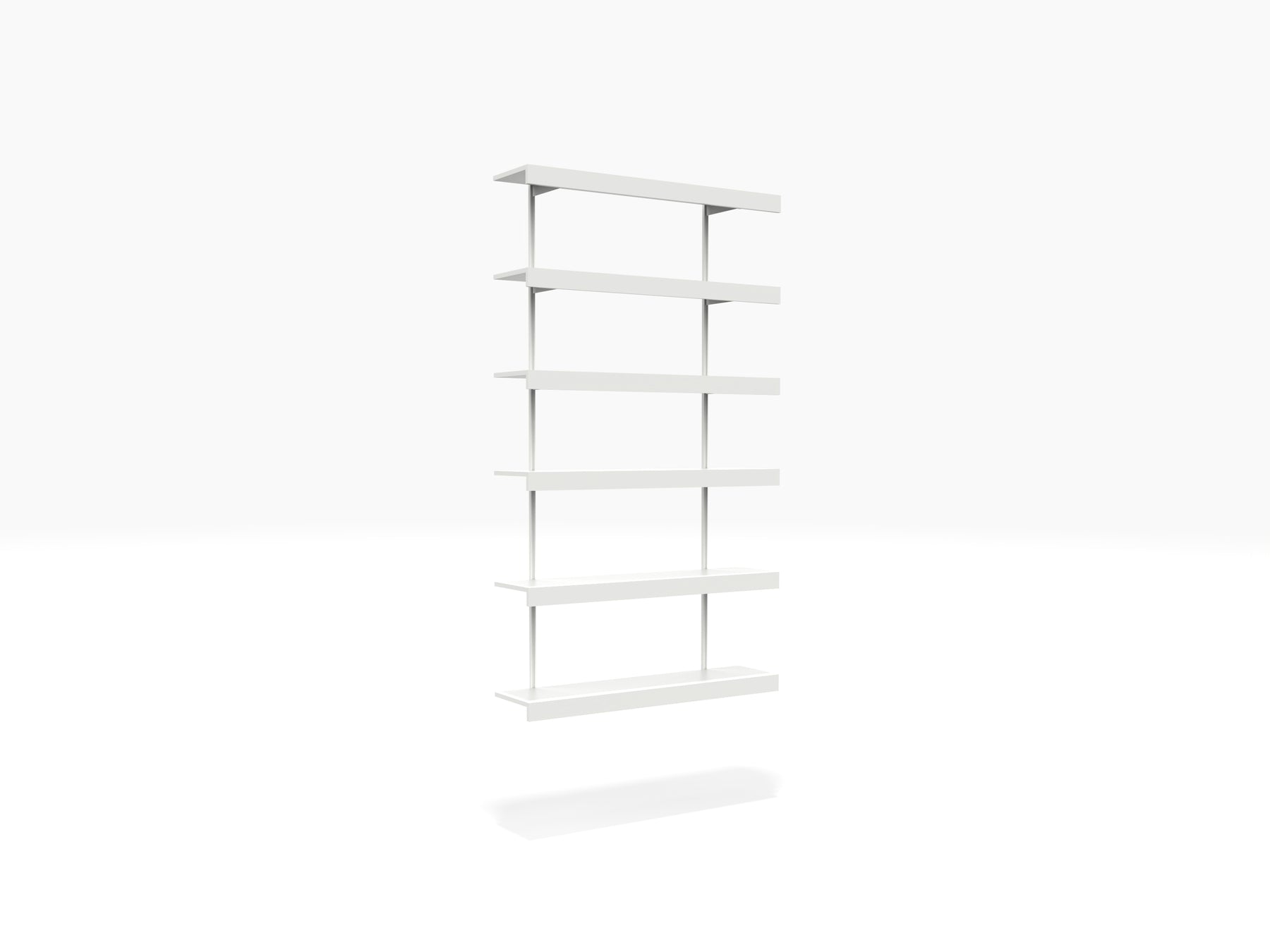 white modern wall mounted book shelves 