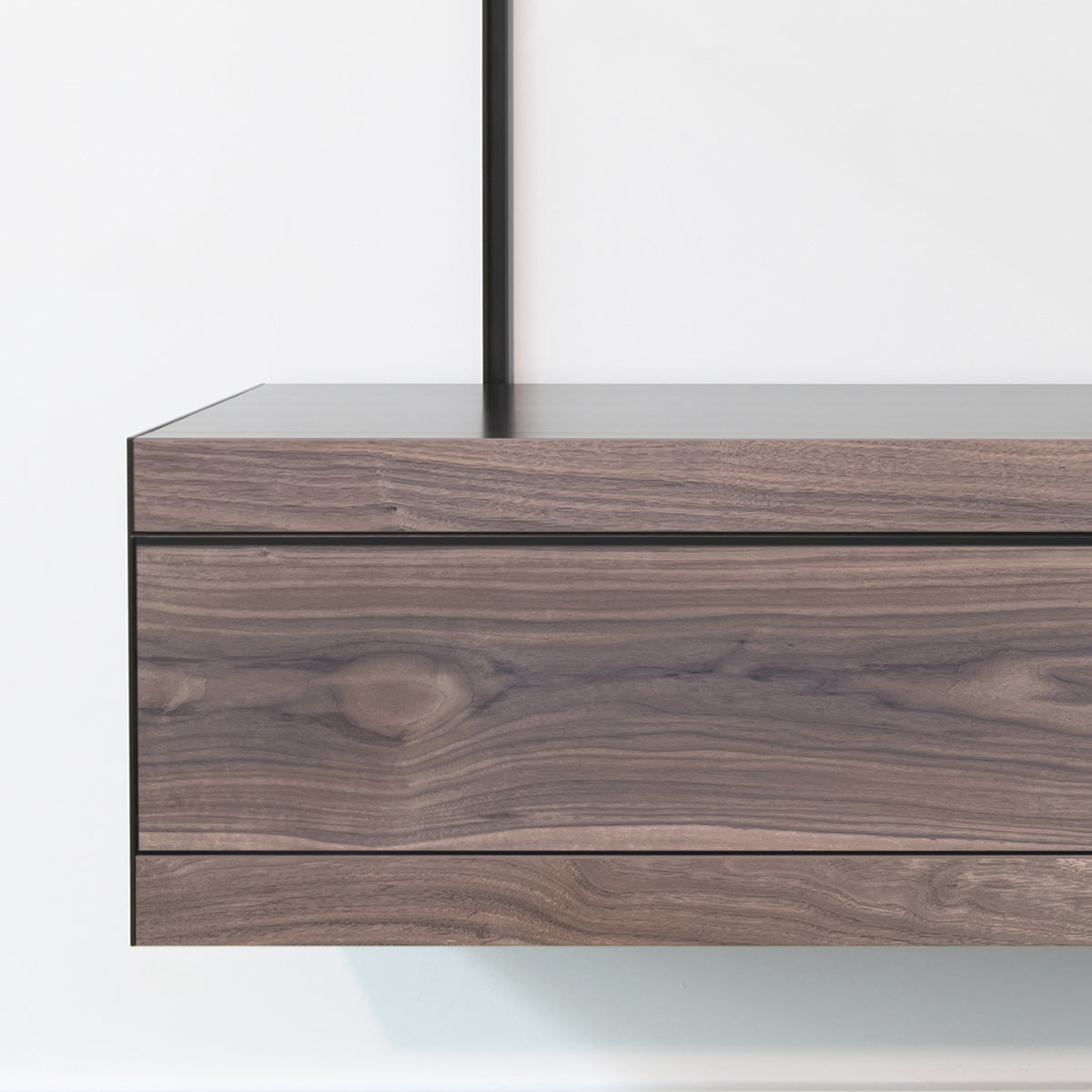 TV Wall Unit with Shelves & Drawer Storage (D)